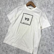 B＊ 20年製 '人気モデル' Y-3 adidas YOHJI YAMAMOTO ワイスリー アディダス ヨウジヤマモト 半袖 ロゴ Tシャツ XL メンズ トップス GV6061_画像1