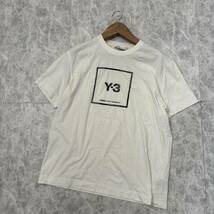 B＊ 20年製 '人気モデル' Y-3 adidas YOHJI YAMAMOTO ワイスリー アディダス ヨウジヤマモト 半袖 ロゴ Tシャツ XL メンズ トップス GV6061_画像2