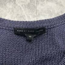 I @ 人気モデル '着心地抜群'『MARC BY MARC JACOBS マークバイマークジェイコブス』半袖 WOOL混 ニット カーディガン XS 婦人服 アウター _画像5