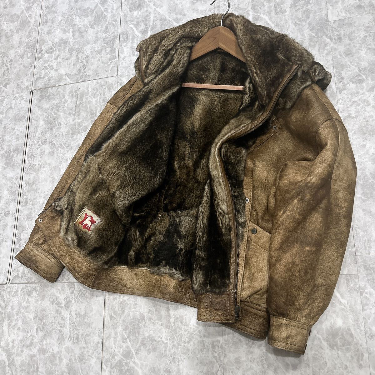 2023年最新】Yahoo!オークション -レザー ボア ジャケットの中古品