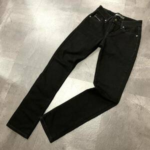 ZZ☆ 人気モデル!! '洗練されたデザイン' LEVI’S リーバイス 58575 Mid Rise Skinny ブラック デニムパンツ ジーンズ size25×32 ボトムス