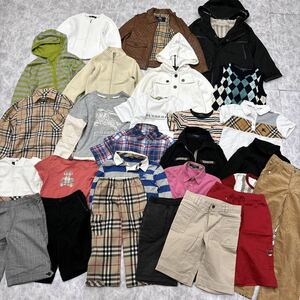 1円~ ＊ まとめ売り '豪華 27点セット' BURBERRY バーバリー 子供服 100~150cm キッズ 男の子 女の子 ノバチェック 卸売り