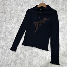 C @ 良品 イタリア製 '高級ラグジュアリー服'『DOLCE&GABBANA ドルチェ＆ガッバーナ』長袖WOOL混 ニット セーター 46 トップス 国内正規品 _画像1