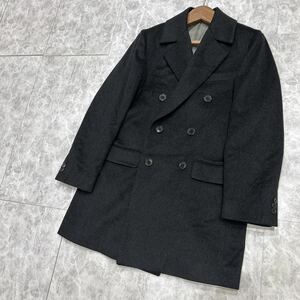 G@ 美品 / 日本製 '着心地抜群'『Bespoke tailor Ringwood ビスポークテーラーリングウッド』カシミヤ混 WOOL ダブル コート 上着 アウター