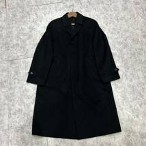 G @ 美品 イタリア製 '極上 PURE CASHMERE100%' 『PARK HOUSE パークハウス』カシミヤ 比翼 ステンカラーコート size50 上着 アウター _画像2