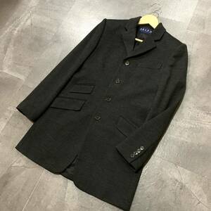 F ☆美品/ 洗練されたデザイン!! '国内正規品' RALPH LAUREN ラルフローレン WOOL100% チェスターコート size:9号 レディース アウター 