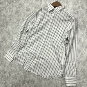 XX ＊ 日本製 '洗練されたシルエット' Paul Smith LONDON ポールスミス 長袖 ストライプ柄 ボタンシャツ / ドレスシャツ XL メンズ 紳士服