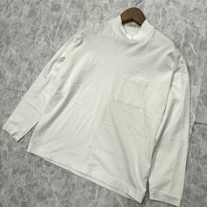 E ＊ 日本製 '着心地抜群' STILL BY HAND スティルバイハンド 長袖 ハイネック COTTON ポケット Tシャツ / カットソー 48 メンズ トップス