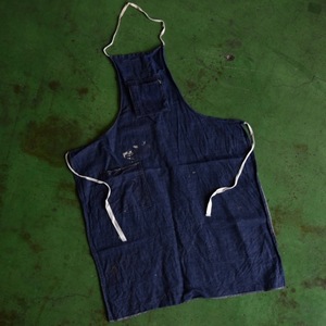 Vintage USA Vintage Work Apron 'Denim' C デニムエプロン ワーク ペンキ飛び 汚れ 雰囲気 アメリカ アンティーク ヴィンテージ Y-1852