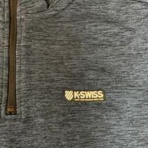 L ケースイス K-SWISS 新品 ハーフジップ トレーナー スエット スウェット 暖か 軽量 紺 メンズ紳士 アウトドア スポーツ ゴルフウェア _画像4