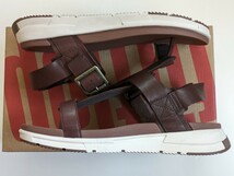 ☆★☆フィットフロップ fitflop レザーサンダル ARLO LEATHER BACK-STRAP SANDALS US8 26cm 中古 定価25,300円 コンフォートシューズ_画像4