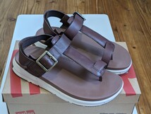 ☆★☆フィットフロップ fitflop レザーサンダル ARLO LEATHER BACK-STRAP SANDALS US8 26cm 中古 定価25,300円 コンフォートシューズ_画像1