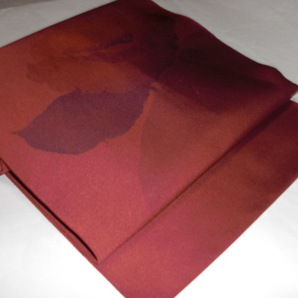 正絹なごやおび つずれ織名古屋帯 手書き染め名古屋帯 逸品名古屋帯 奥ゆかしい柄の名古屋帯