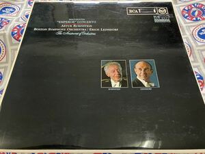 ルービンシュタイン★中古LP英RCA盤「ベートーヴェン～ピアノ協奏曲・皇帝」