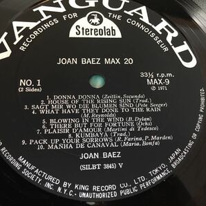 Joan Baez★中古LP国内盤帯付「ジョーン・バエズ～Max20」の画像4