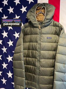 ★patagonia★パタゴニア★600FP★ハイロフトダウンセーターフーディー★68207★ダウンジャケット★フード★カーキ★Sサイズ相当★