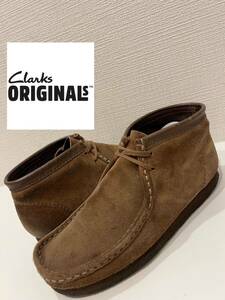 ★Clarks ORIGINALS★クラークス★Wallabee★ワラビーブーツ★モカシン★スエード★レザー★ブラウン★茶色★8 1/2G★26.5cm★081213292★