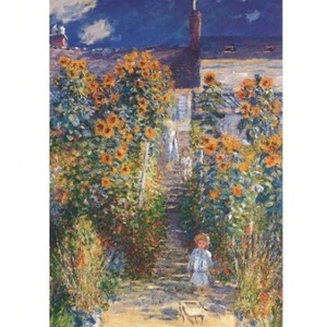 ヴェトゥイユの画家の庭園 クロード モネ ポストカード ドイツ 製 グリーティングカード 絵はがき パタミン 