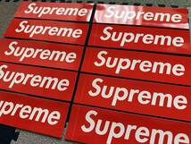 【550円即決】Supreme ボックスロゴ ステッカー 赤10枚セット_画像2