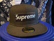 【100円スタート送料無料】Supreme 21/FW No Comp Box Logo New Era Brown 7 1/2 ノーコンプ ボックスロゴ ニューエラキャップ 茶_画像3