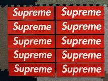 【550円即決】Supreme ボックスロゴ ステッカー 赤10枚セット_画像1