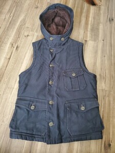 FREEWHEELERS シビリアンミリタリースタイル AIR CREW ATTACHED HOOD VEST 36