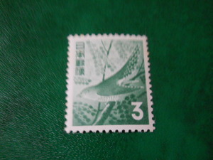 ★第２次動植物国宝切手　３円　ホトトギス （1954.5.10発行）
