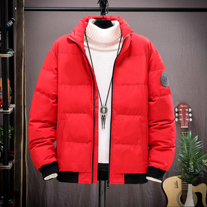 メンズ ダウンジャケット ブルゾン キルティング 中綿ジャケット コート 冬アウター 防風 防寒 ジャンパー シンプル 大きいサイズ M~5XL 赤