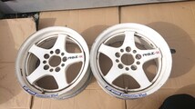 WORK RSZ-R 軽量 15インチ 7J pcd114.3 5 穴 ホワイト 2本 手渡し可能_画像2