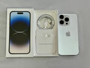 iPhone 14 pro 256gb silver シルバー バッテリー 95% SIMフリー Appleストア購入品