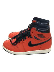 NIKE◆AIR JORDAN 1 RETRO HIGH OG/エアジョーダン1レトロハイ/レッド/26cm/RED