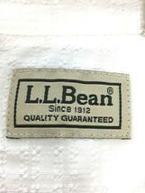 L.L.Bean◆長袖シャツ/-/ポリエステル/WHT/無地_画像3