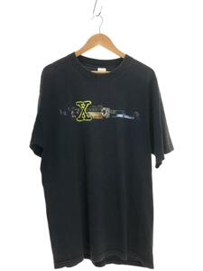 90s/ムービーT/X FILES/USA製/Murinaボディ/Tシャツ/XL/コットン/BLK/無地