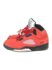 NIKE◆AIR JORDAN 5 RETRO_エア ジョーダン 5 レトロ/27.5cm/RED/スウェード