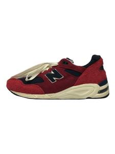 NEW BALANCE◆M990V2 BY TEDDY SANTIS/ローカットスニーカー/US8.5/RED/M990AD2