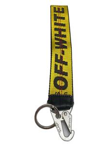 OFF-WHITE◆Industrial Key Chain/CLASPキーホルダー/-/YLW/無地/メンズ