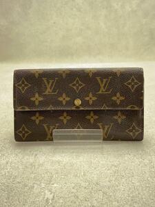 LOUIS VUITTON◆2)ポシェット・ポルト・モネ・クレディ_モノグラム・キャンバス_BRW/PVC/BRW/レディース