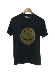 90s/ぶち抜き/SMILE TEE/ヘッドショット/シングルステッチ/SEL/Tシャツ/M/コットン/