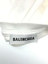 BALENCIAGA◆ペンキロゴ/Tシャツ/XS/コットン/WHT/583217_画像3