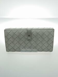 BOTTEGA VENETA◆長財布/レザー/WHT/メンズ/608072VCPP31490