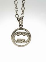 GUCCI◆ネックレス/SV925/SLV/トップ有/メンズ/LOGO NECKLACE_画像5