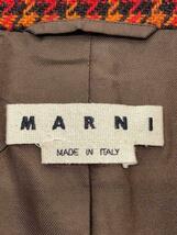 MARNI◆17aw/ステンカラーコート/46/ウール/レッド千鳥格子/M17TUMUZAA03048185_画像3