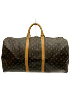 LOUIS VUITTON◆キーポル55_モノグラム・キャンバス_BRW/PVC/BRW/総柄/M41424/カギ欠品