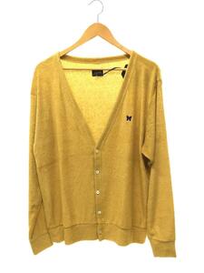 Needles◆V Neck Cardigan-LI/PE Pile Jersey/カーディガン/M/リネン/YLW/MR299