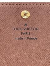 LOUIS VUITTON◆ポルト・モネ・ビエ・トレゾール_モノグラム・キャンバス_BRW/PVC/BRW/総柄/レディース_画像3