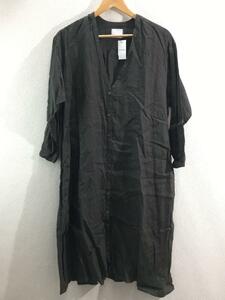 Honnete◆長袖ワンピース/-/リネン/KHK/HO-21SS S14