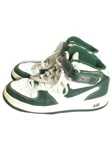 NIKE◆AIR FORCE 1 MID/エアフォースミッド/ホワイト/306352-131/27cm/WHT/レザー