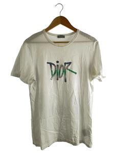 Christian Dior◆20AW/Shawn Stussy/Tシャツ/M/コットン/WHT/033J600D0589