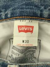 Levi’s◆ストレートパンツ/30/コットン/IDG/502XX_画像5