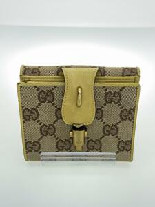 GUCCI◆ジャッキー/2つ折り財布/キャンバス/BEG/総柄/レディース/109344